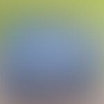 defocused blue circle on green blurred background
