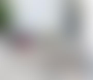 Blurry image of a light-filled room with indistinct furniture and decor.
